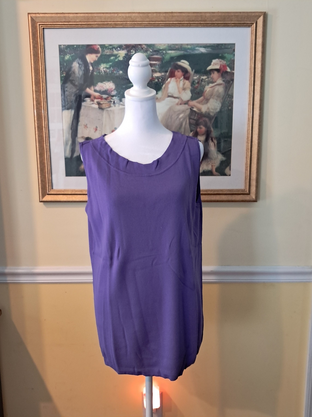 dressbarn Sleeveless Purple Women's Blouse Size 14/16 Women's